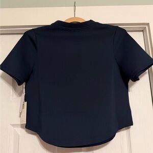 Good American Dark Blue Short Sleeve Shirt